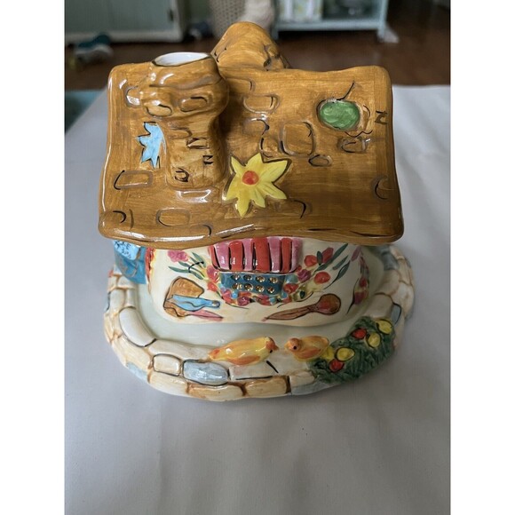 Vintage The Lights of Cobblestone Village General Store Tea Light Holder 2001 - Picture 3 of 8